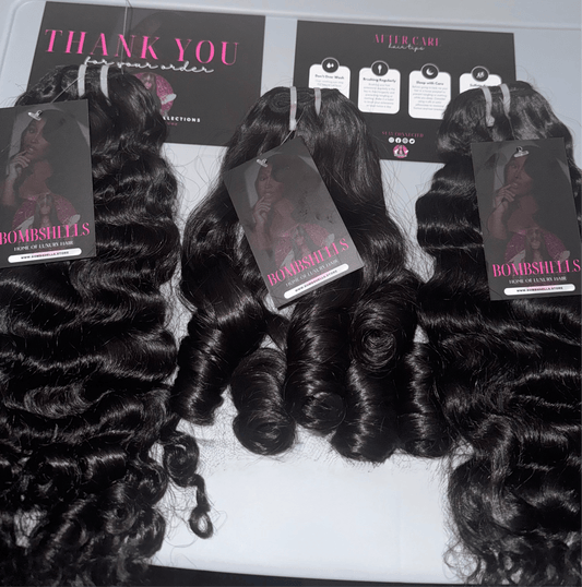 Raw Hair Bundle Deal (3 Bundles) – 100% Natural Human Hair - Bombshells Raw Hair Co
